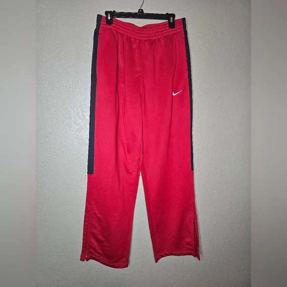 NIKE‎ Team Woven Training Track Pants Men Size L  in Red - Picture 1 of 8